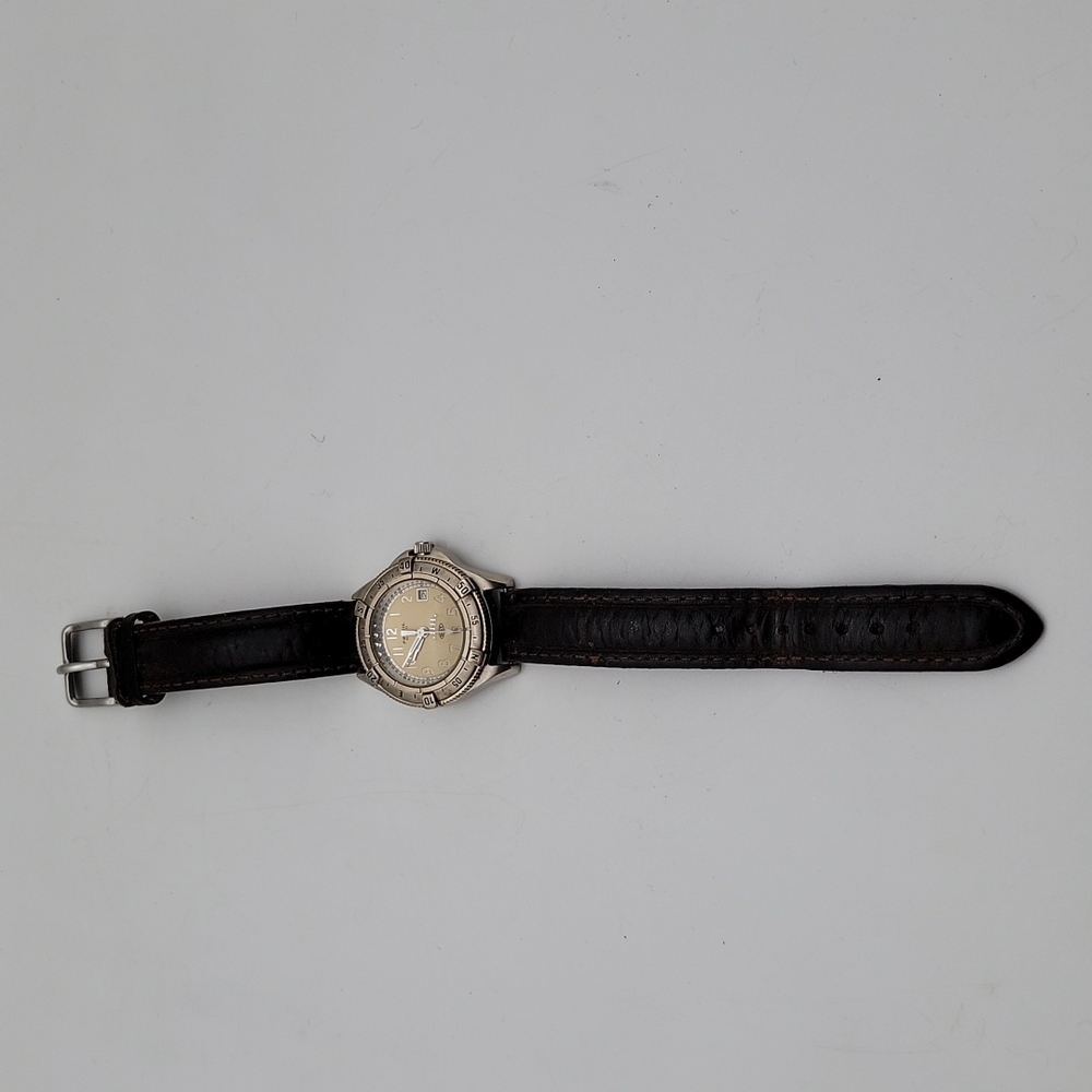 Fossil Women's Brown Leather Band Watch NEEDS BATTERY